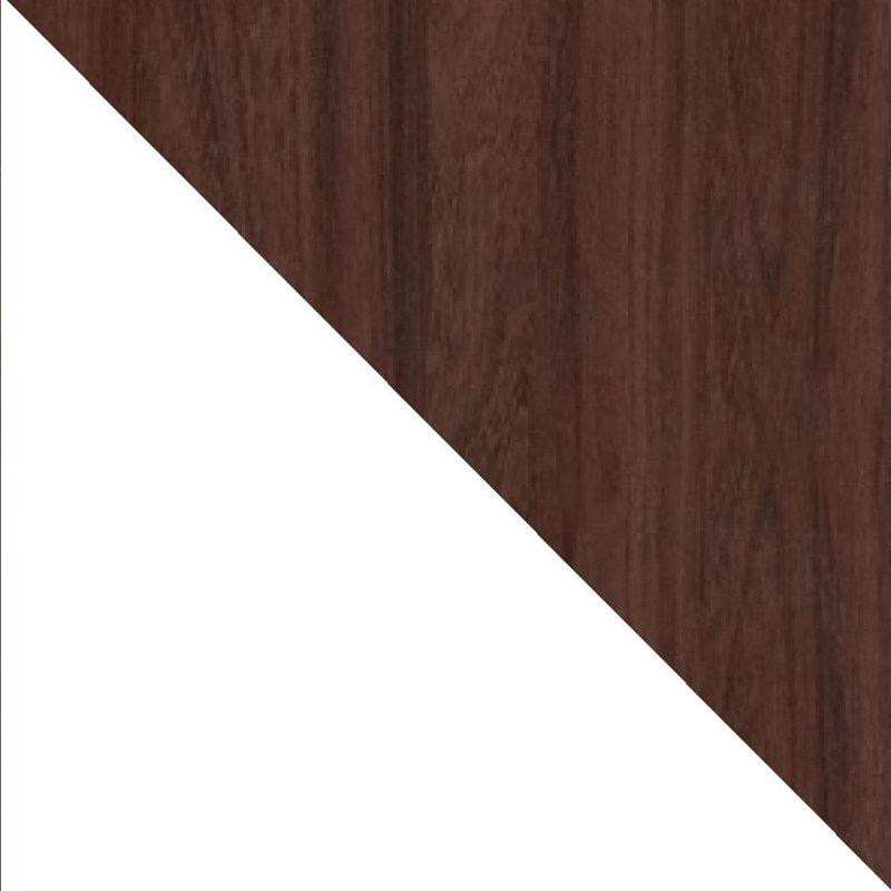 Canova 14.96'' W Nightstand, White/Nut Brown