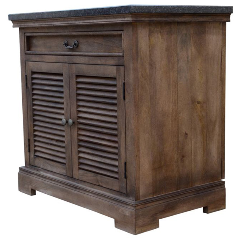 Ensemble de meuble-lavabo simple 22,5 po Eugune, Brun