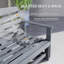 Banc de patio, banc oscillant d'extérieur, banc coulissant de causeuse