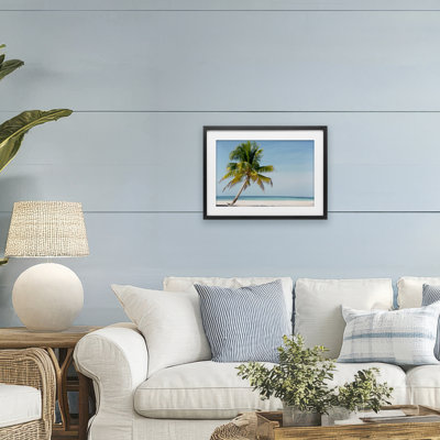 «Barrier Reef Island Palm», reproduction encadrée sous verre, conception de Danita Delimont