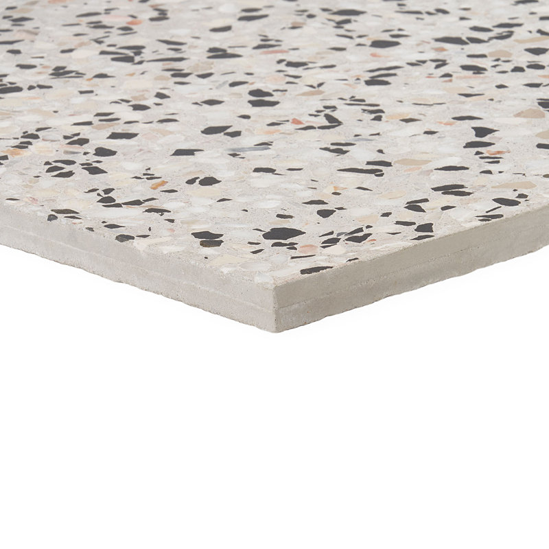 True Terrazzo 16x16 Polished Terrazzo Tile, Foro Beige