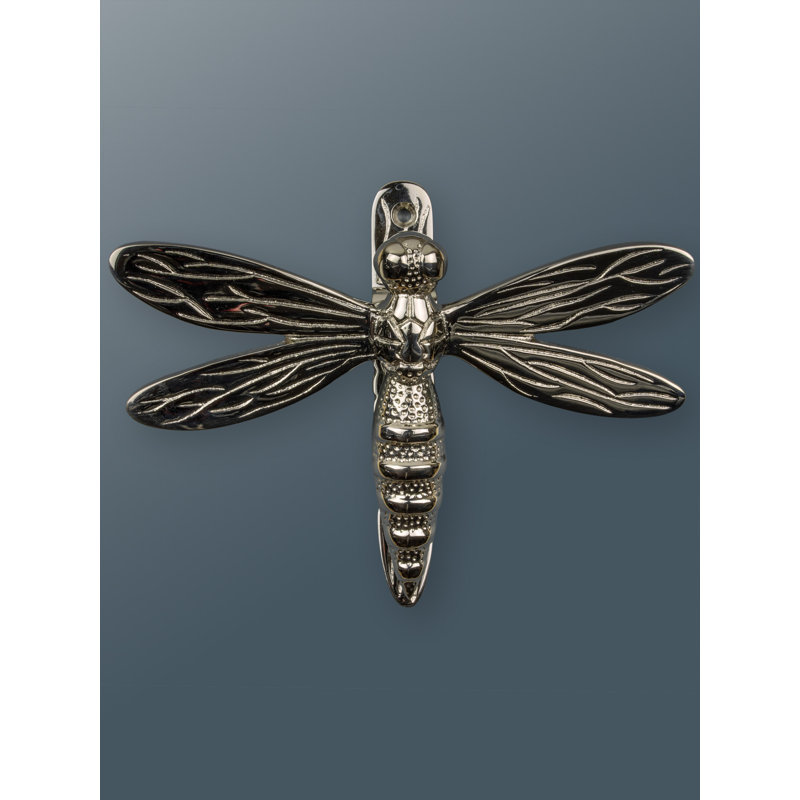 Nicole Dragonfly Door Knocker, Nickel