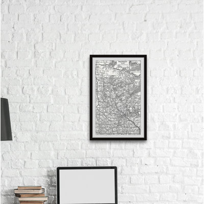 «Gray Minnesota Outline», cadre photo