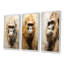 Portrait de gorille beige - ensemble de 4 décorations murales gorille-487257834-487257830