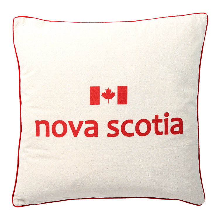 Coussin décoratif en coton O Canada Provinces - Nouvelle-Écosse
