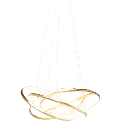 Saturn 4 - Light Geometric LED Chandelier