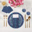 Gem Sapphires Cotton Sateen Cocktail Napkins-1984691216