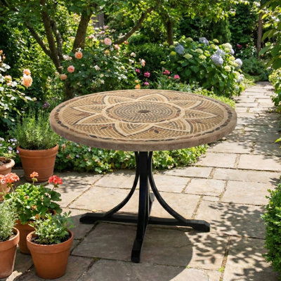 Montpellier Garden Stone Mosaic Table