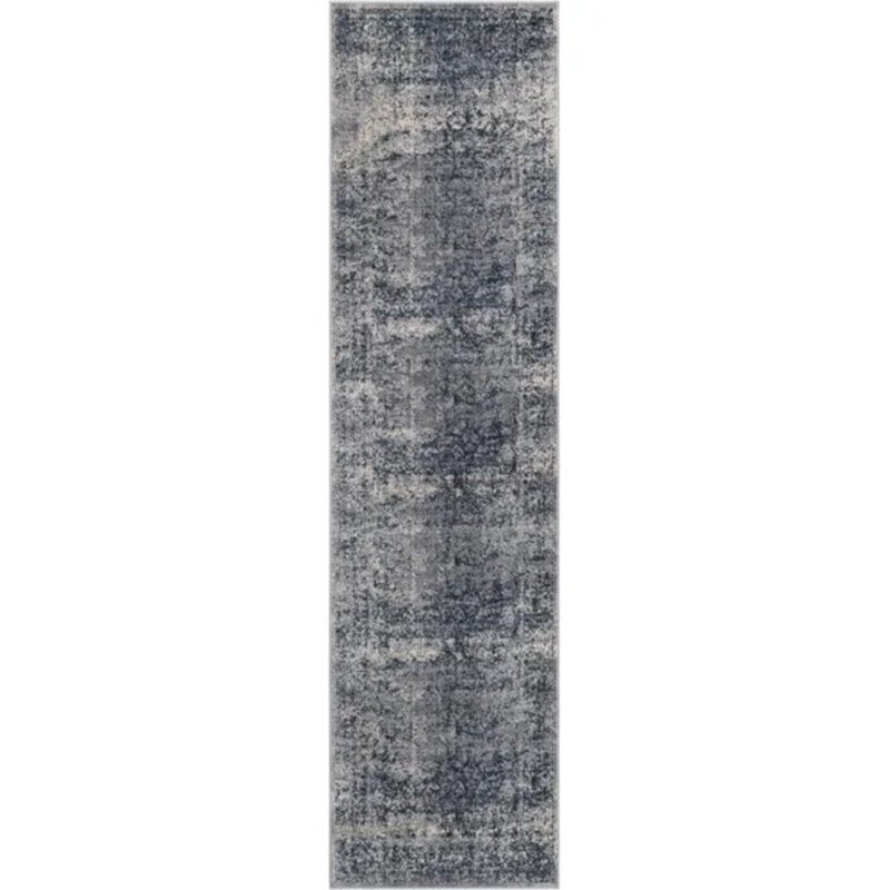 Lanett Oriental Blue/Gray Area Rug, Runner 3'1" x 13'1"
