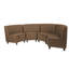Chaises de coin modulaires Kid Comfort, ensemble de 4, chocolat-124164486