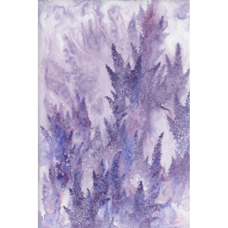 « recréant luxuriant », impression sur toile, H 45 po x l 30 po x P 1,5 po, Toile tendue, Pas de tapis