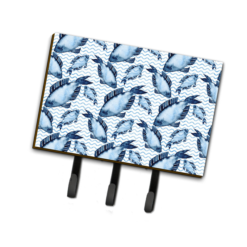Metal Wall Organizer with Key Hooks