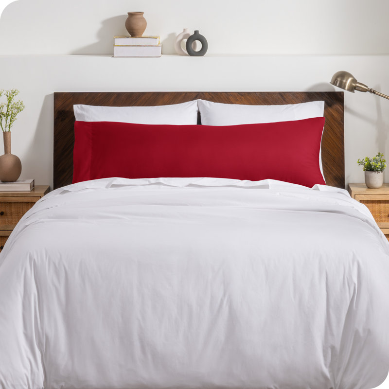 Fermeture de l'enveloppe du coussin en microfibre, Rouge