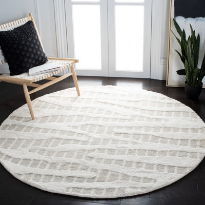 Tapis en laine et coton touffeté à la main Zaphod