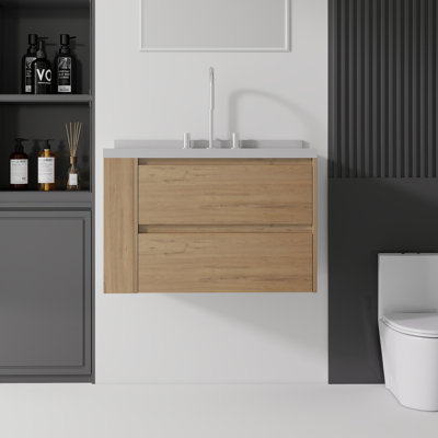 Meuble-lavabo flottant avec lavabo
