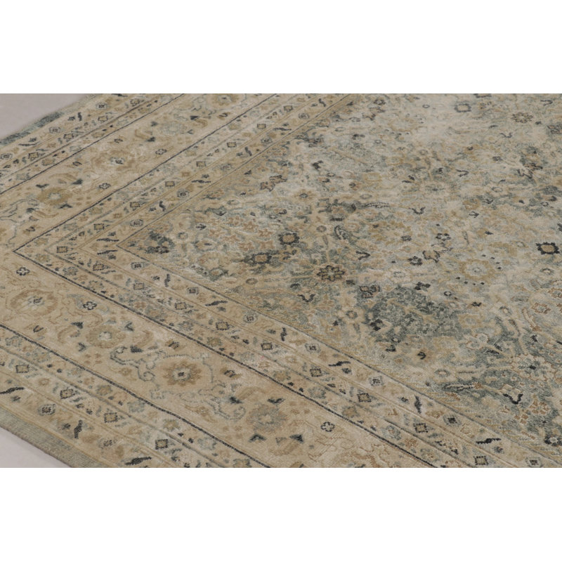Modern Classic Hand Knotted Area Rug, Rectangle 10' x 14'