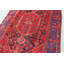 Tapis décoratif en laine noué à la main de conception unique rouge 4 pi 5 po x 6 pi 5 po Briyanah