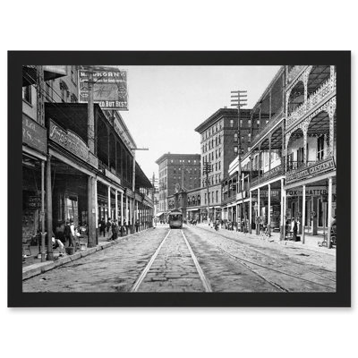 St Charles Street 1900 New Orleans - Single Picture Frame Print