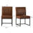 Faux Leather Upholstered Metal Side Chair-94932570