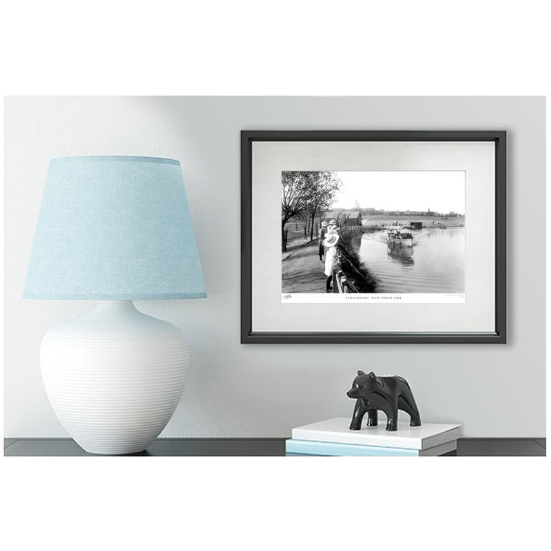 Earlswood, New Pond 1922 by Francis Frith - Single Picture Frame Print, 40cm H x 50cm W x 2.3cm D