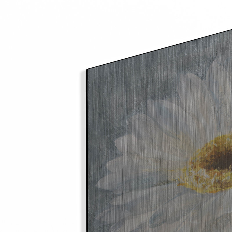  «Paris Blossom 1 Gray» par Danhui Nai, art mural en métal, H 24 po x l 24 po