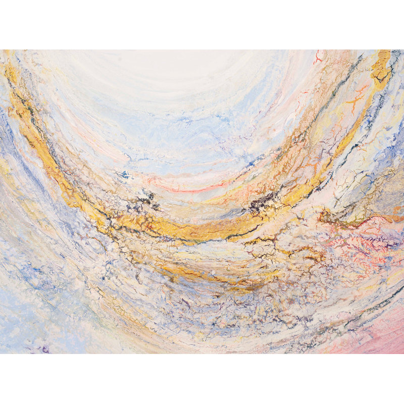 La vallée - peinture sur toile tendue, H 36 po x l 36 po