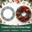 Lot de 12 cadres de couronne en métal vert de 16 pouces, solides anneaux de couronne en fil de fer soudé, cadre et support de couronne pour la fabrication de couronnes à faire soi-même, les loisirs créatifs de Noël et des fêtes.-1127043405