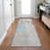 Machine Washable Indoor/Outdoor Xhevrie Teal Rug