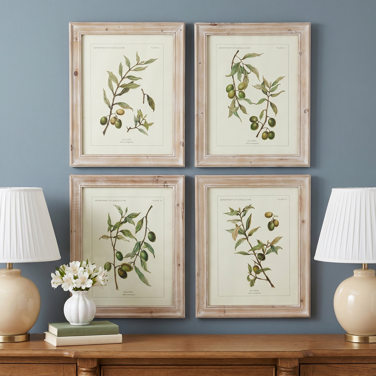 Evy "Olive Leaf Botanical" 4-Piece Set