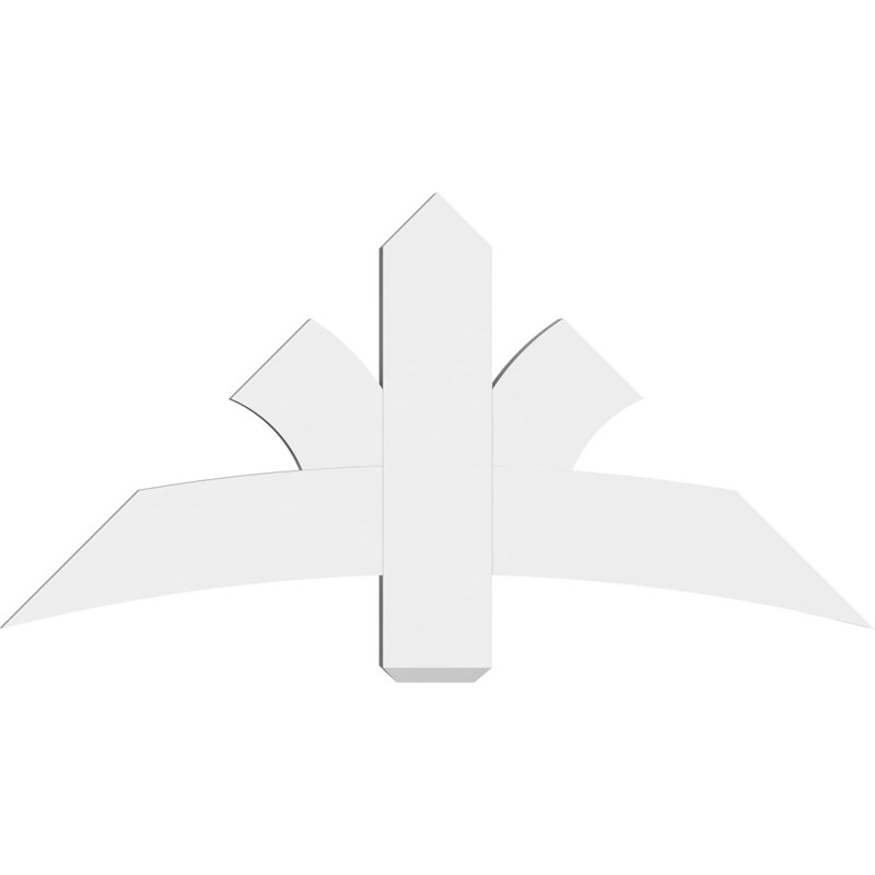 Support pour pignon Davenport, H 24 po x l 48 po (pas: 12/12), P 2 po x F 6 po, PVC