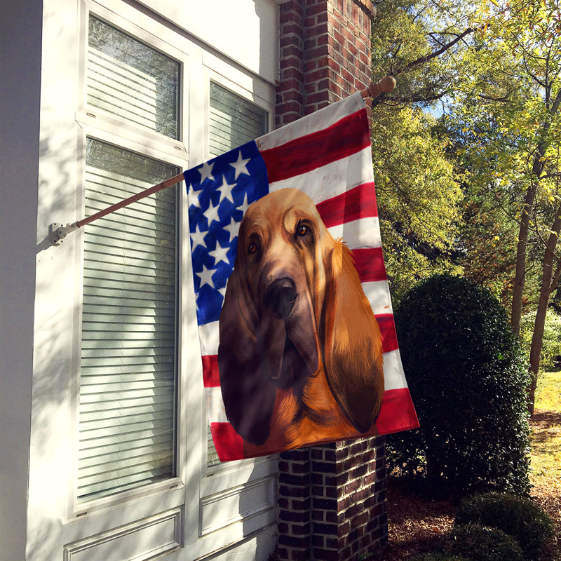 Polyester à 2 côtés 28 x 40 po drapeau maison, Limier