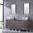 72.4'' Double Bathroom Vanity with Glass Top