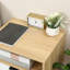 Table de chevet avec tiroir et tablette pour le salon Naturel