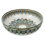 Lavabo vasque rond en céramique artistique 16 po - Lavabo brillant au-dessus du comptoir avec motif imprimé inspiré de la main