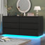 Commode double 6 tiroirs l 47,36 po Isamary