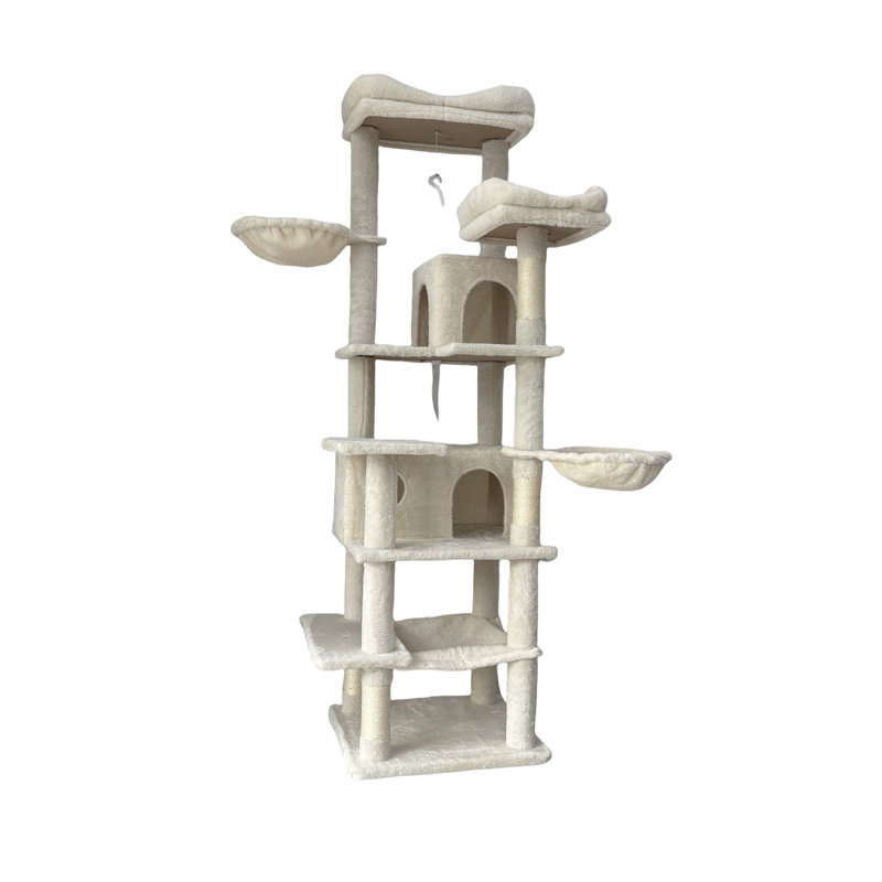 Multi-Level Large and Tall Cat Tree, Beige