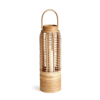 Lanterne de table en rotin