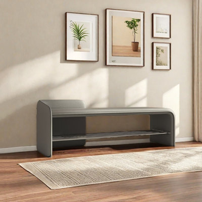 Banc de rangement pour chaussures 39,4 po