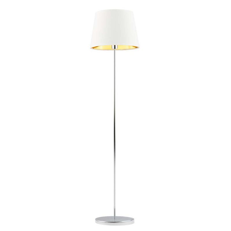 Artimus 162.5cm Traditional Floor Lamp, Silver, White