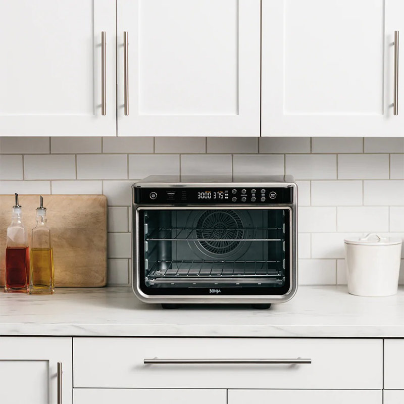 Stainless Steel Digital 6-Slice Air Fryer Mini Oven