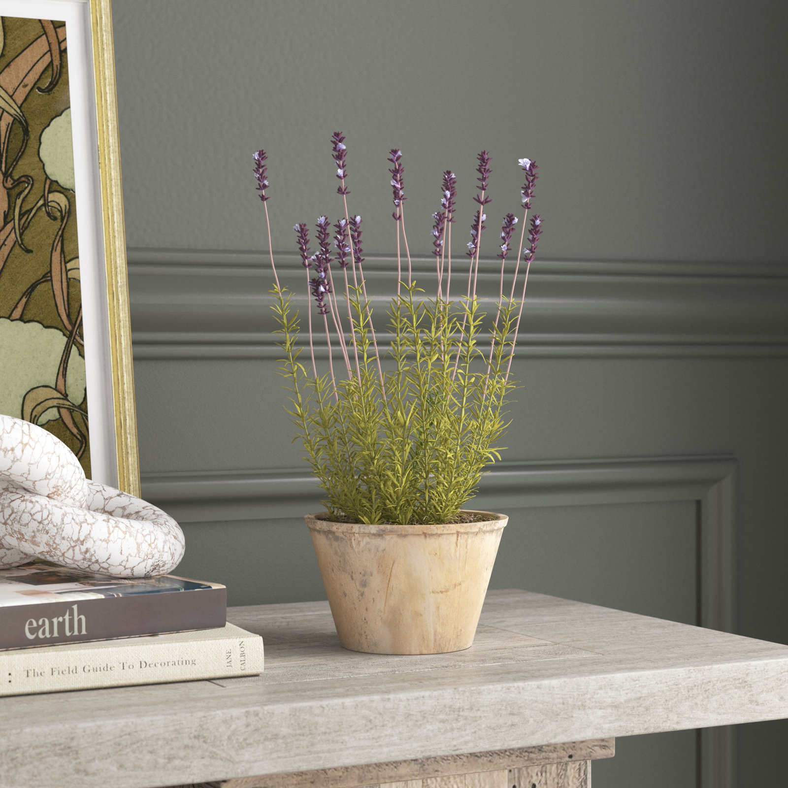 French Lavender Floral Arrangement in Pot