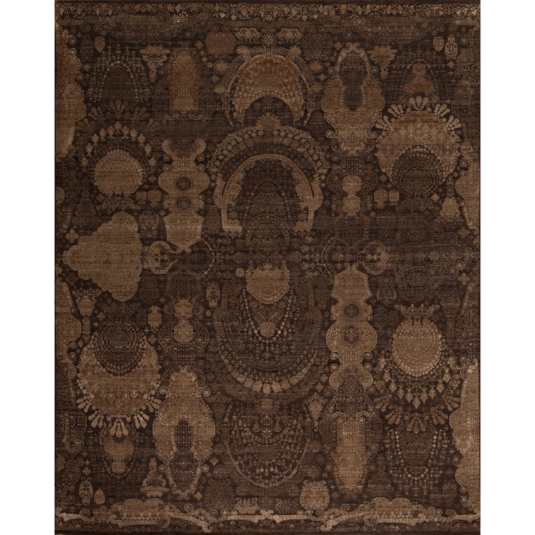 Manhattan Reserve Abstract Area Rug in Brown
