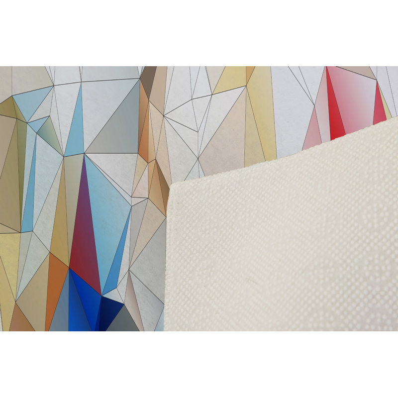 Soft Hall Carpet 2.6 x 4.9 Feet | 100% Polyester, 0.04 in Pile Height | Antibacterial, Non-Slip Underside | Woven with 3D Digital Printing | Machine Washable | Durable & Stylish for Entryways & Living Rooms