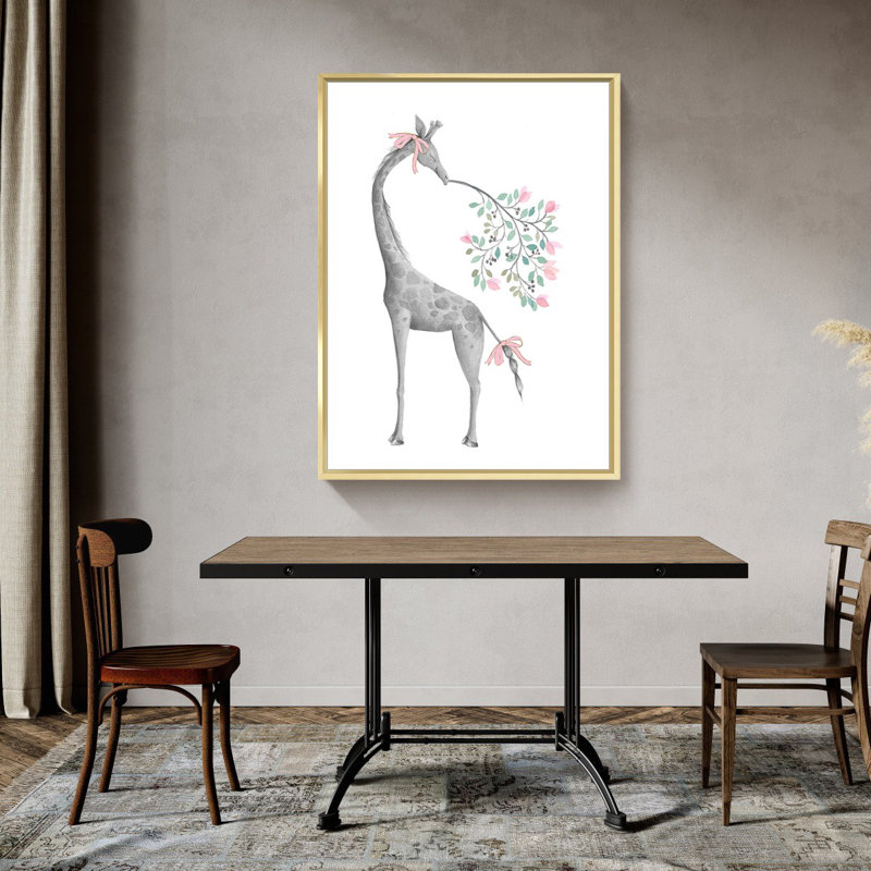 Fleurs - peinture à cadre flottant sur toile, H 16 po x l 12 po