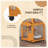 Versatile Cat House With Elevated Resting Area And Mobility Feature