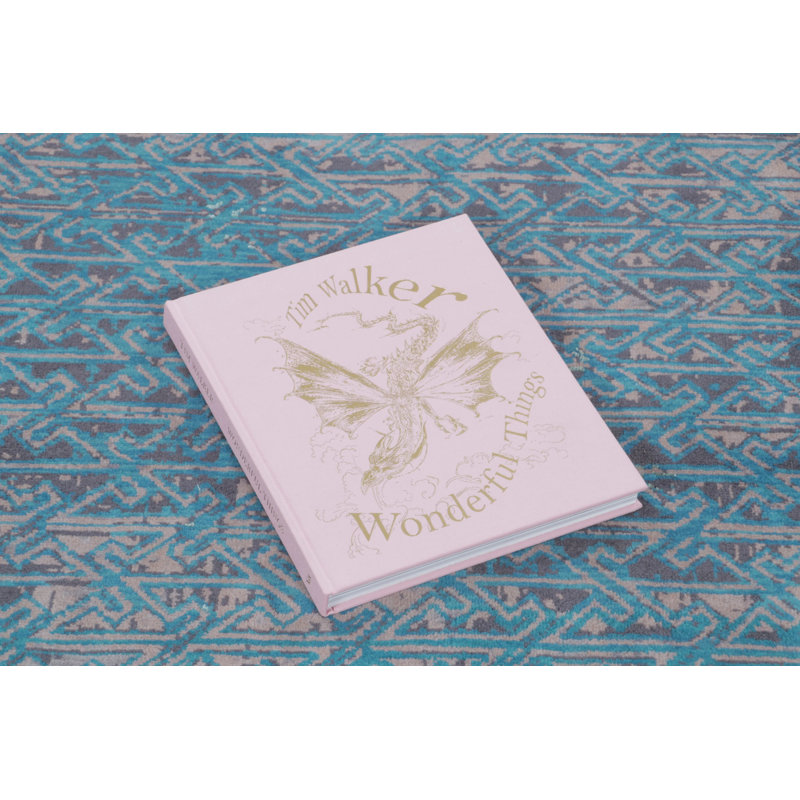 Rug & Kilim’S Distressed Contemporary Rug With Greek Key Lattice In Blue Hues