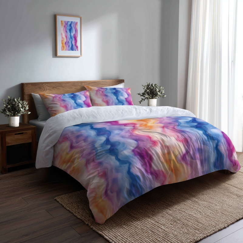 Ensemble de literie 3 pièces Teens Cosmic, Housse de couette pour grand lit et 2 taies décor