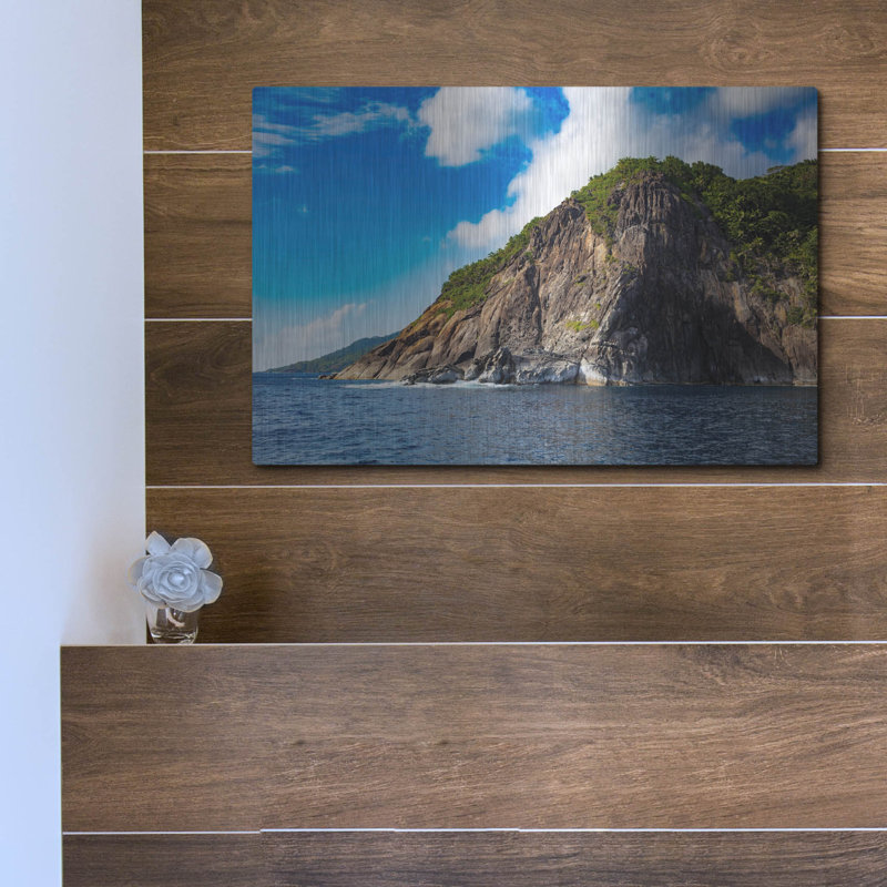 «Majestic Seychelles», art mural en métal, H 12 po x l 16 po