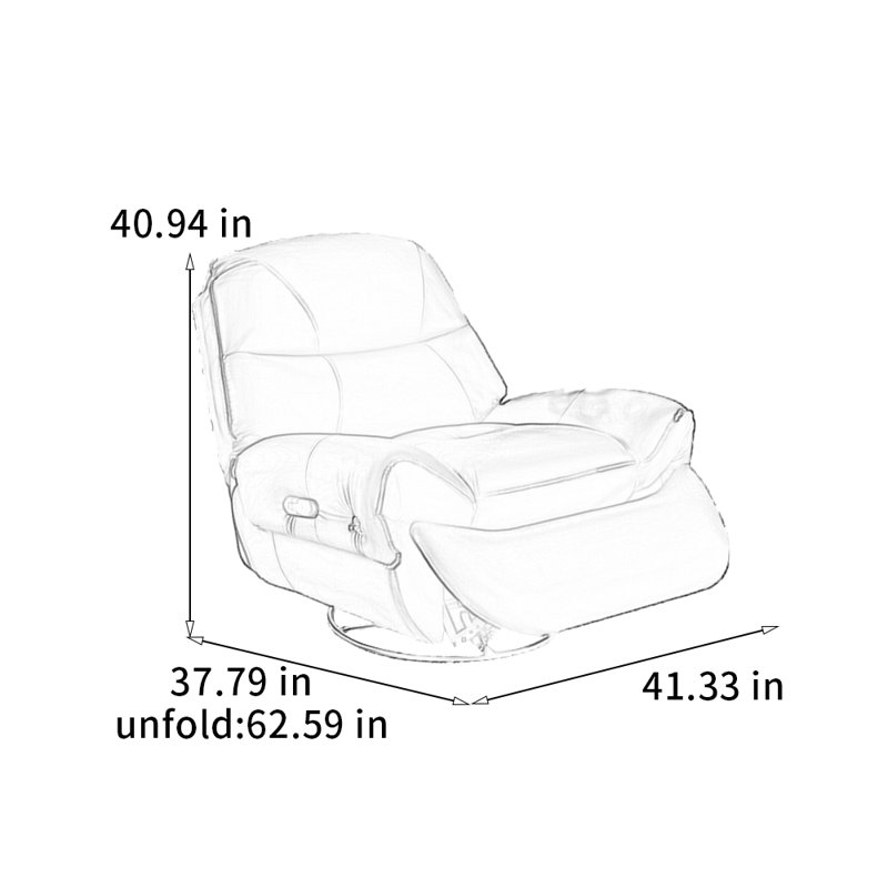 Chaise longue confortable en bois massif, Gris