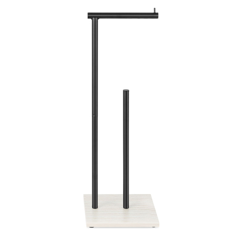 Porte-papier hygiénique sur pied, Noir